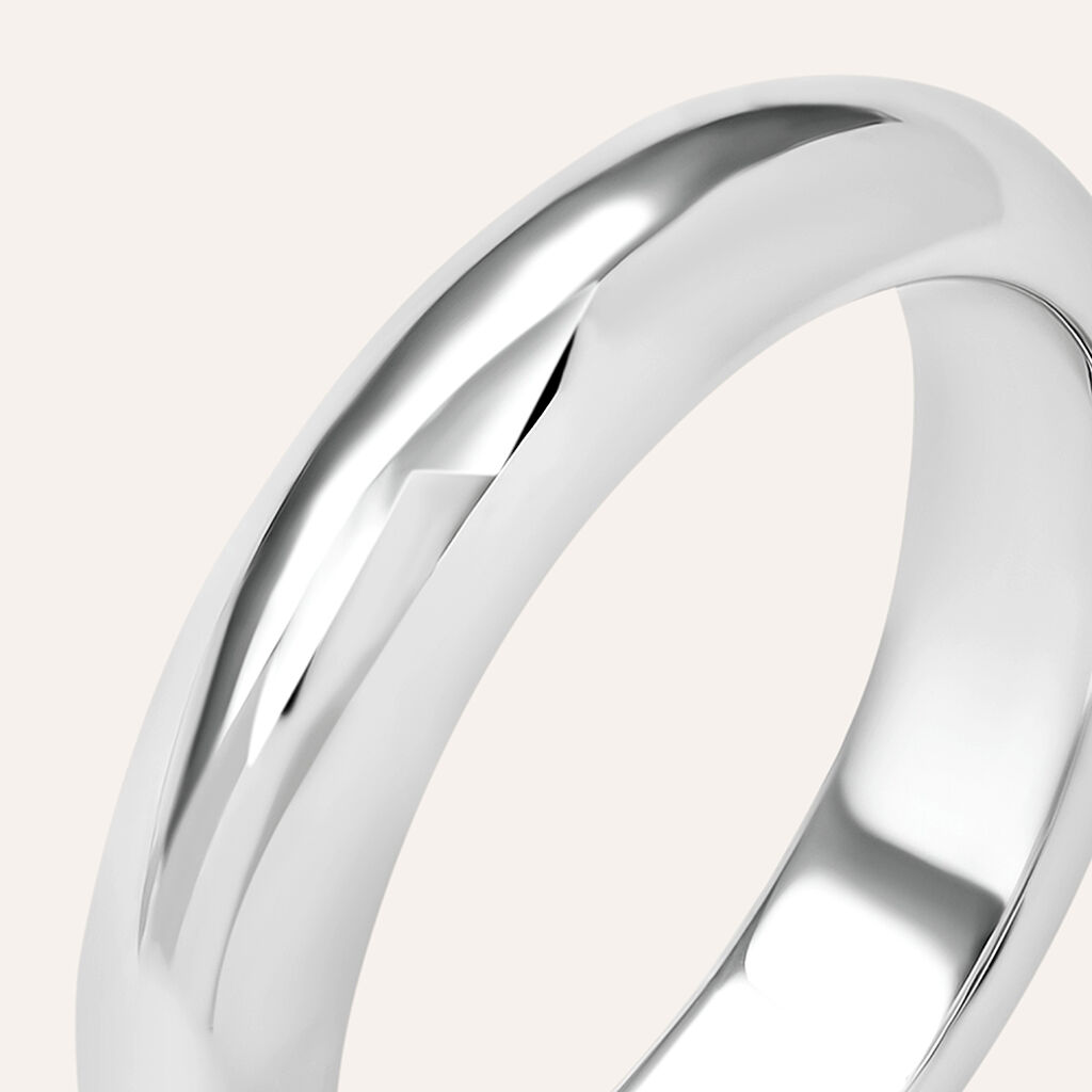 Fede Classica Leggera 4.5 mm Oro Bianco