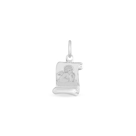 Pendente Holy Oro Bianco - Ciondoli con Incisione Unisex | Stroili