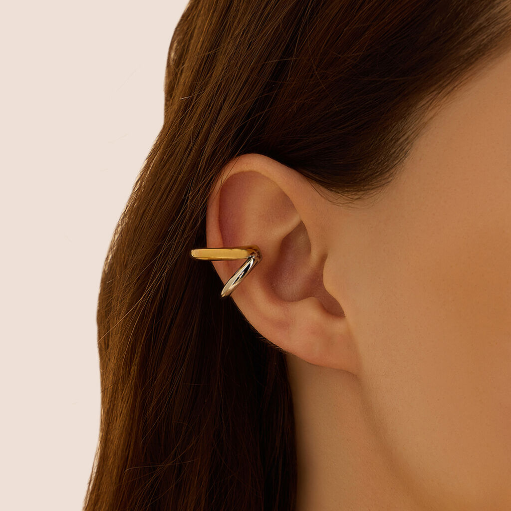 Ear Cuff Radiance Acciaio Bicolore