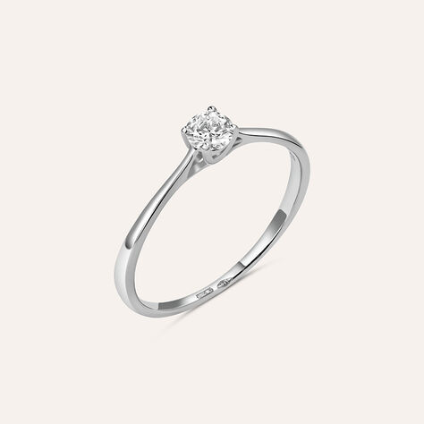 Anello Solitario Diamade Oro Bianco Diamante Lab-grown - Anelli con Pietre Donna | Stroili