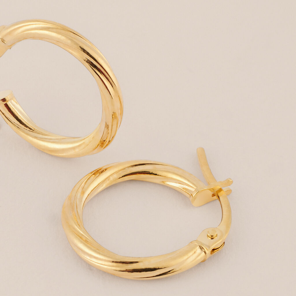 Orecchini A Cerchio Toujours Oro Giallo - Orecchini a Cerchio Donna | Stroili