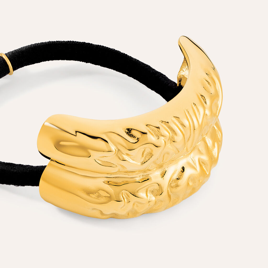 Elastico per Capelli Acciaio Dorato