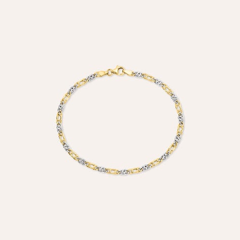 Bracciale Catena Oro Uomo Oro Bicolore - Bracciali Uomo | Stroili