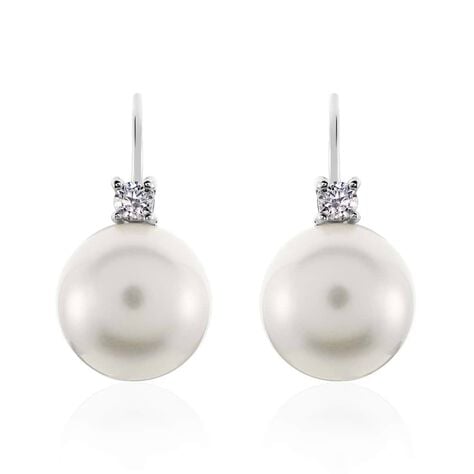 Orecchini Pendenti Silver Pearls Argento Rodiato Perla sintentica Cubic Zirconia - Gioielli Scontati Donna | Stroili