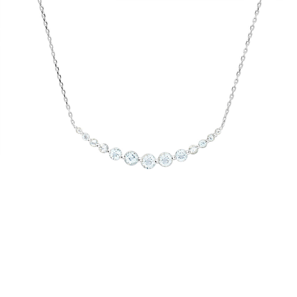 Collana Amélie Oro Bianco Topazio - Collane Donna | Stroili