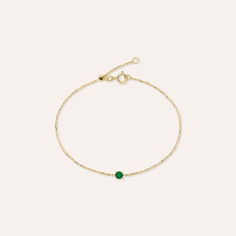 Bracciale Punto Luce Charlotte Oro Giallo Smeraldo - Bracciali Donna | Stroili