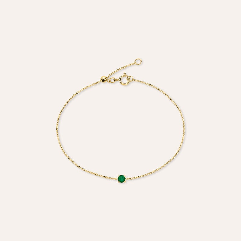 Bracciale Punto Luce Charlotte Oro Giallo Smeraldo - Bracciali Donna | Stroili