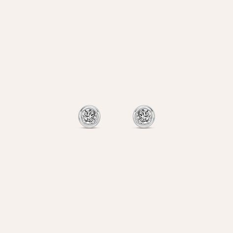 Orecchini Lobo Punto Luce Silver Elegance Argento Rodiato Cubic Zirconia - Orecchini a Lobo Donna | Stroili