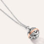 Collana Chiama Angeli Sunrise Acciaio Bicolore Bianco / Rosa