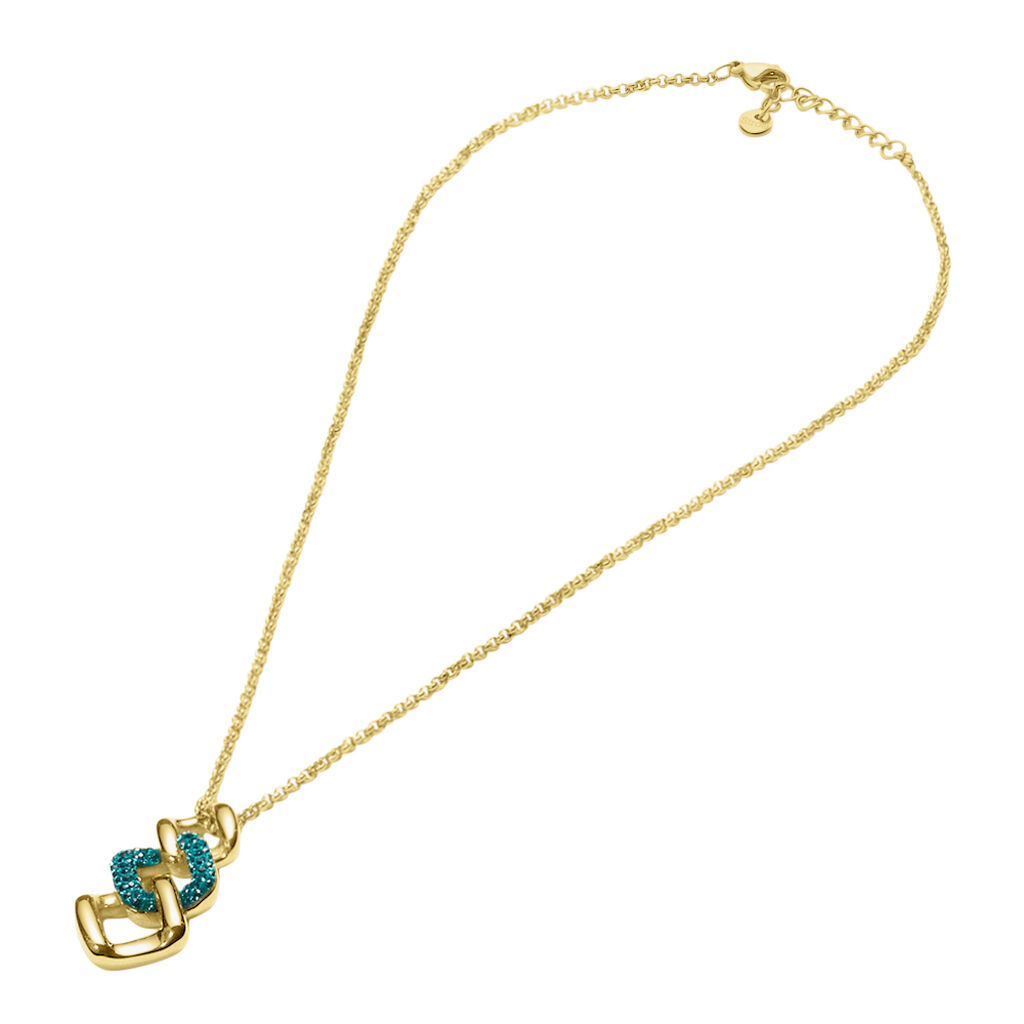 Collana Lady Phantasya Acciaio Dorato Cristallo - Collane Donna | Stroili