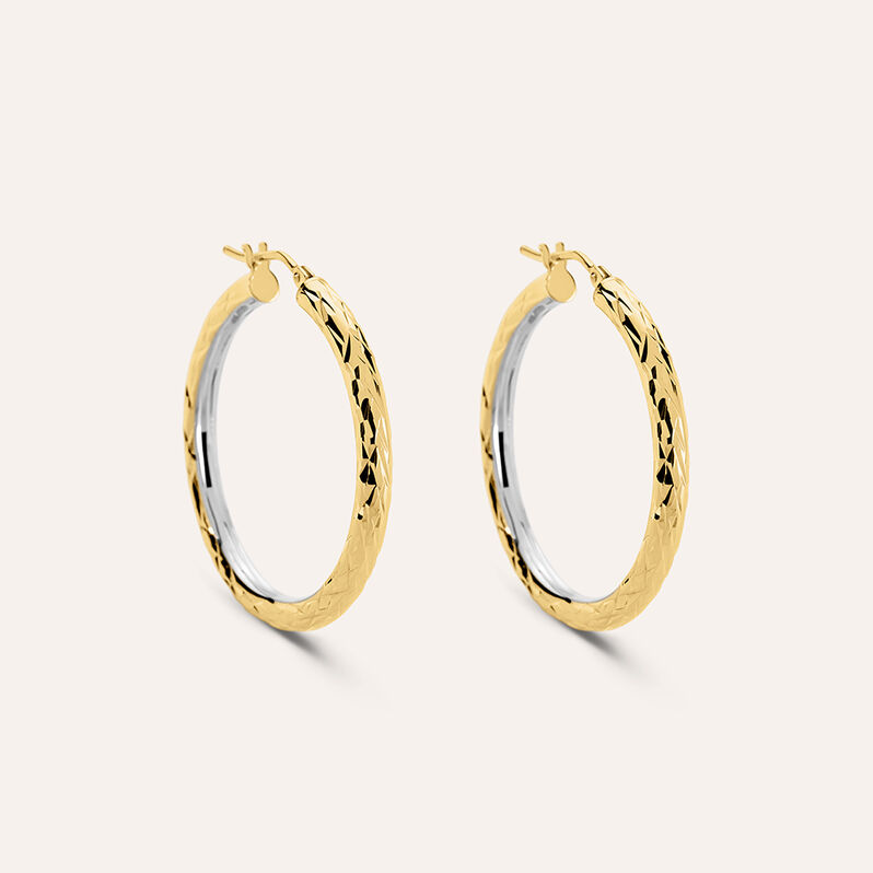 Orecchini A Cerchio Toujours Oro Bicolore - Orecchini a Cerchio Donna | Stroili