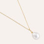 Pendente Love Beats Argento Dorato Perla D'Acqua Dolce