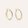 Orecchini A Cerchio Gold Essence Oro Bicolore