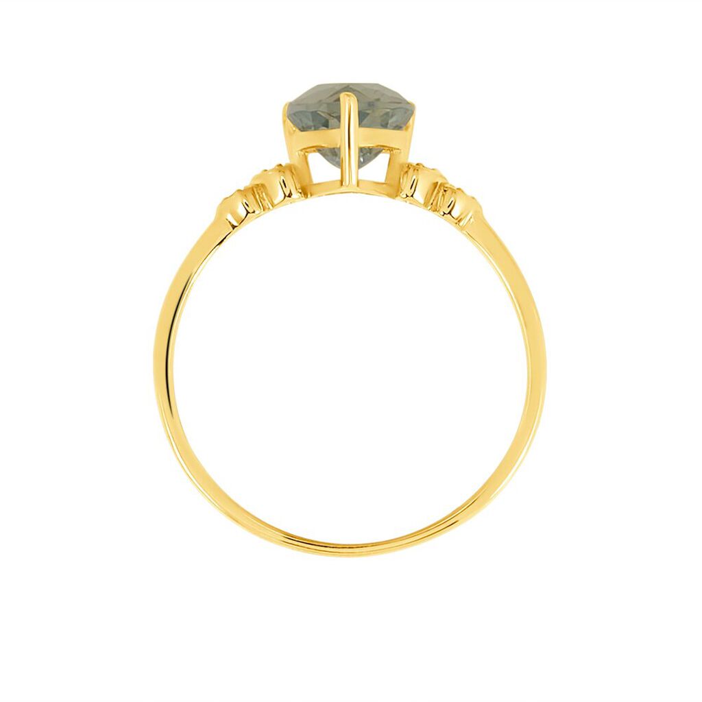 Anello Solitario Amélie Oro Giallo Ametista Cubic Zirconia - Anelli con Pietre Donna | Stroili