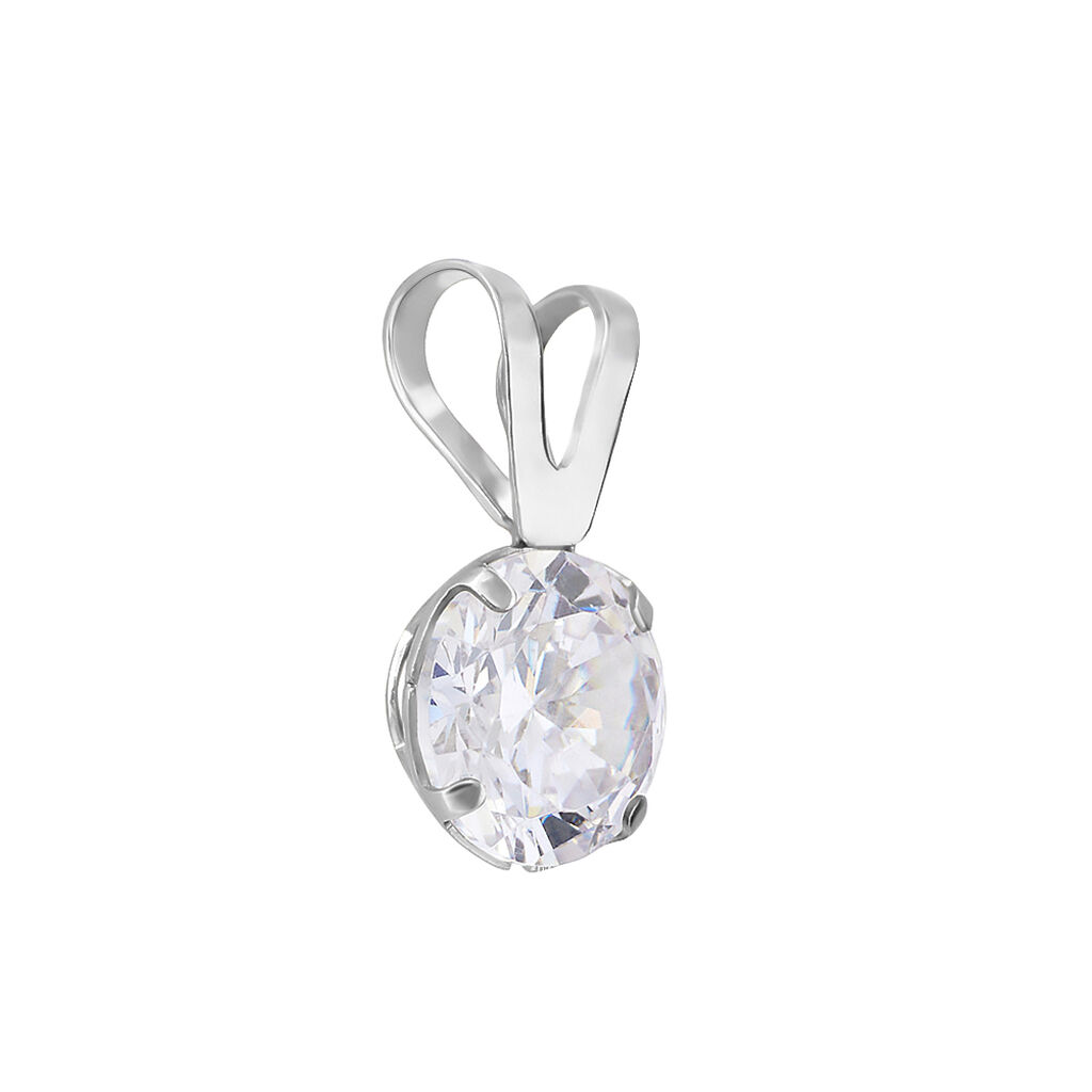 Pendente Punto Luce Poème Oro Bianco Cubic Zirconia - Ciondoli Donna | Stroili