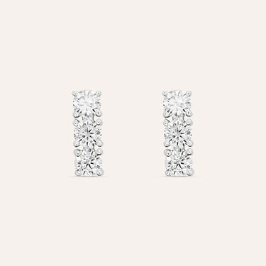 Orecchini Pendenti Trilogy Claire Oro Bianco Cubic Zirconia