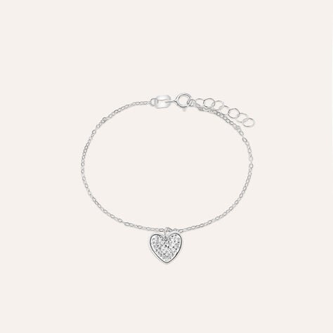 Bracciale Christelle Oro Bianco Cristallo - Bracciali Love Donna | Stroili
