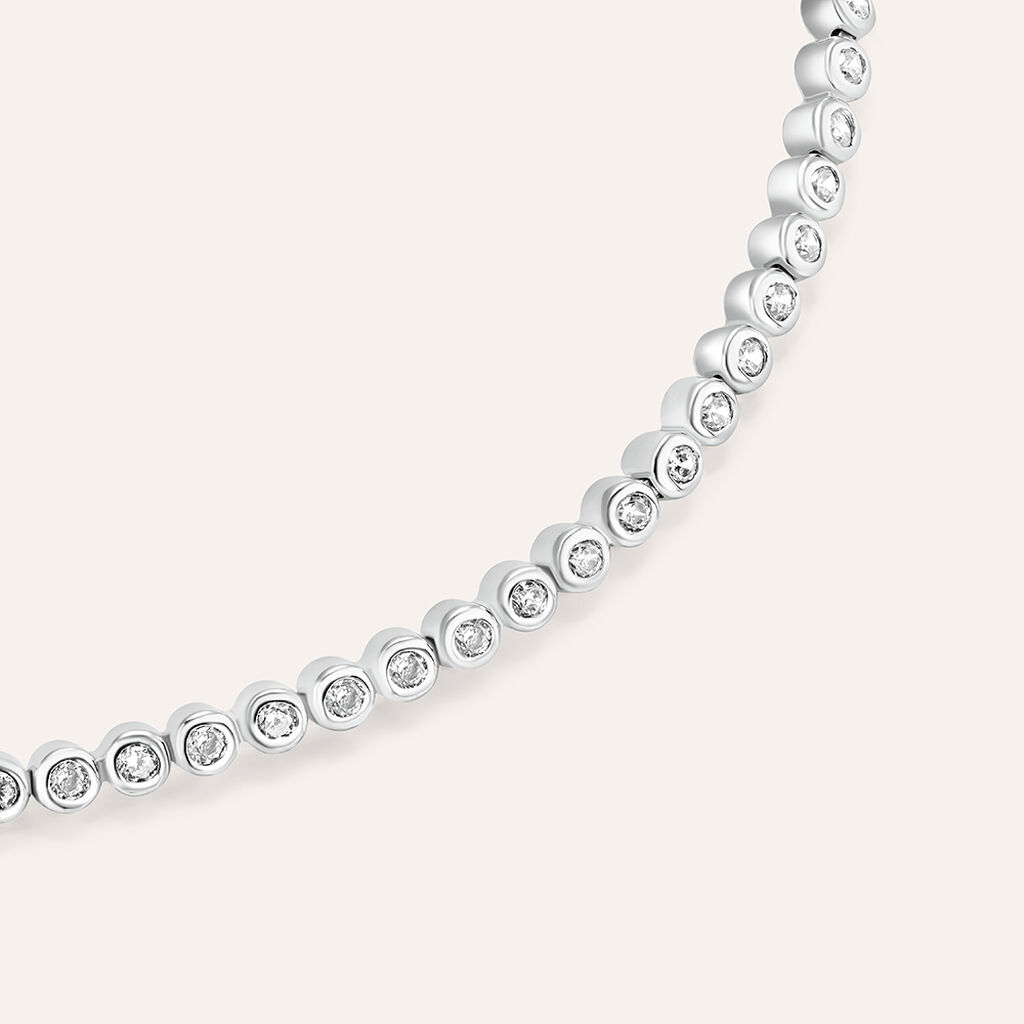 Bracciale Tennis Silver Elegance Argento Rodiato Cubic Zirconia
