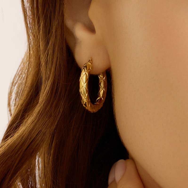 Orecchini A Cerchio Toujours Oro Giallo - Orecchini a Cerchio Donna | Stroili