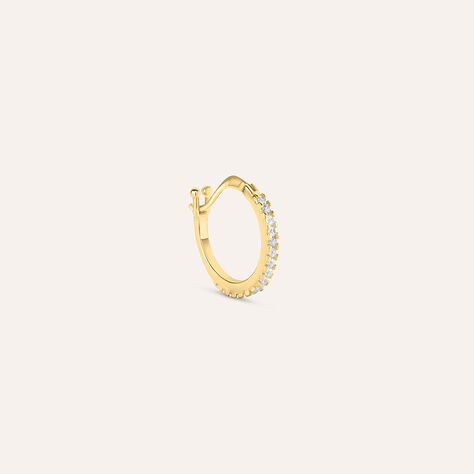 Mono Orecchino A Cerchio Claire Oro Giallo Cubic Zirconia - Mono Orecchino Donna | Stroili