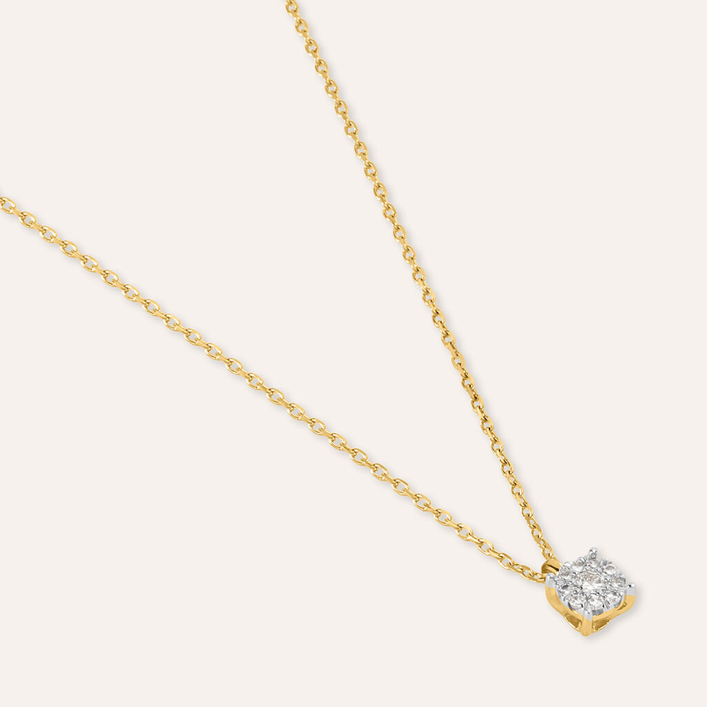 Collana Mon Petit Oro Giallo Diamante