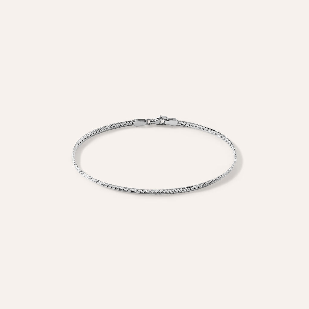 Bracciale Catena Colette Oro Bianco - Bracciali Donna | Stroili