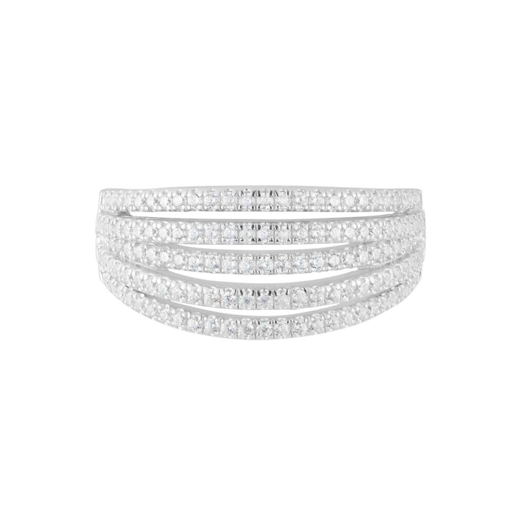 Anello Fantasia Silver Shine Argento Rodiato Cubic Zirconia - Anelli con Pietre Donna | Stroili