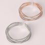 Bangle Romantic Shine Metallo Rosa Cristallo