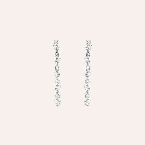 Orecchini Pendenti Claire Oro Bianco Cubic Zirconia - Orecchini Pendenti Donna | Stroili
