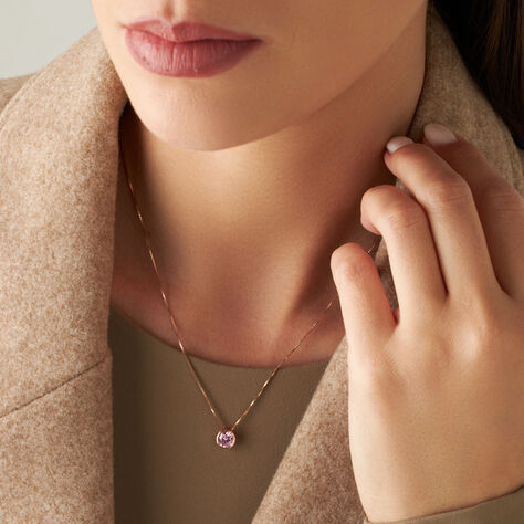 Collana Punto Luce Silver Rainbow Argento Rosa Cubic Zirconia - Collane Punto Luce Donna | Stroili