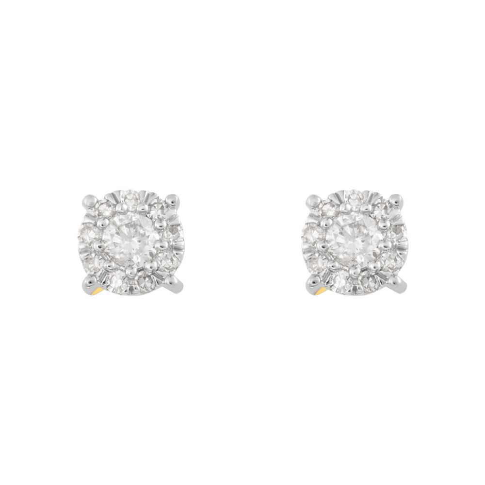 Orecchini oro bianco e diamanti stroili sale
