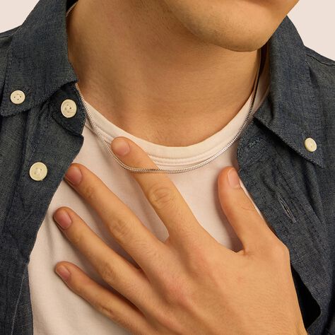 Catena Gentleman Argento Rodiato - Collane Catena Uomo | Stroili