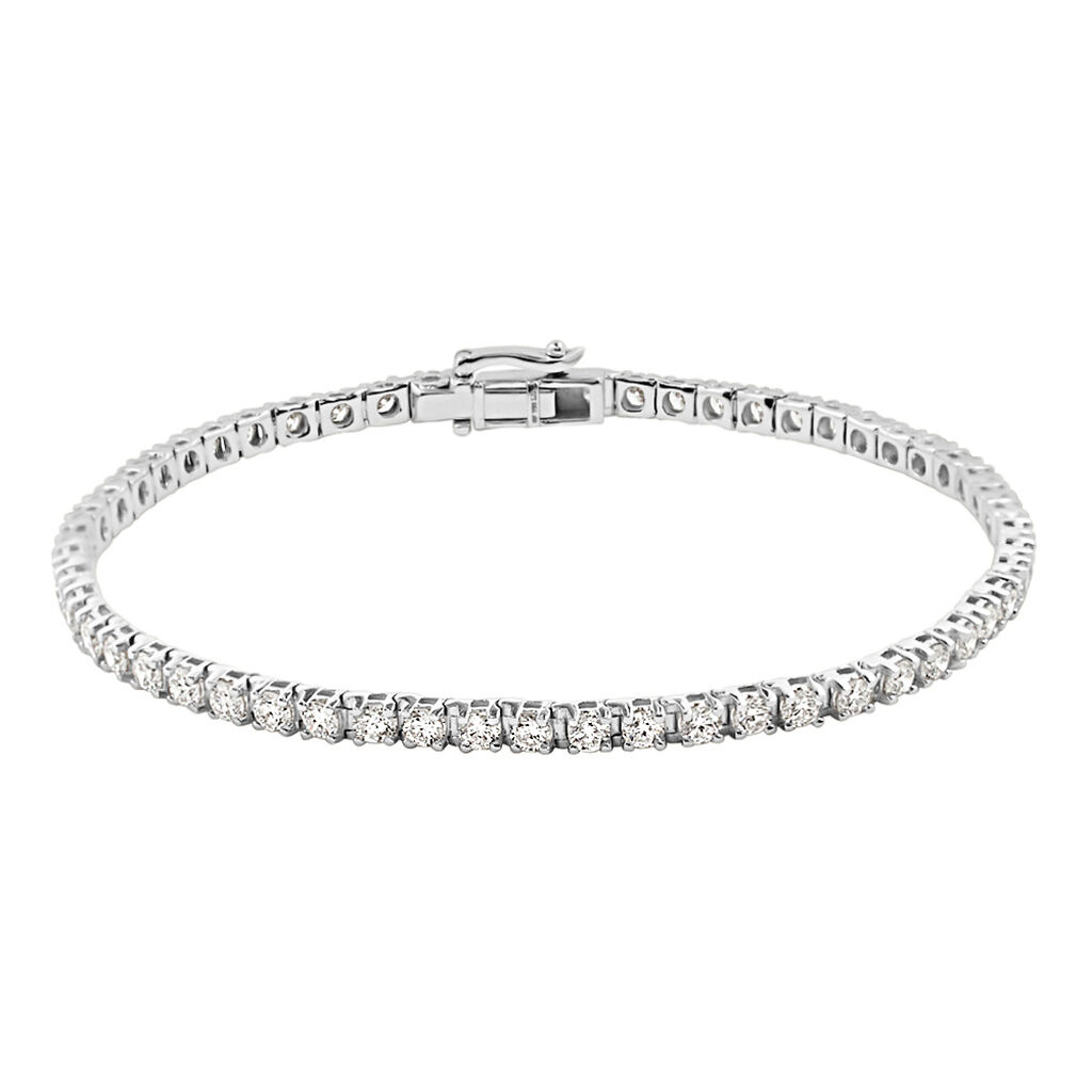 Bracciale Tennis Diamade Oro Bianco Diamante Lab-Grown