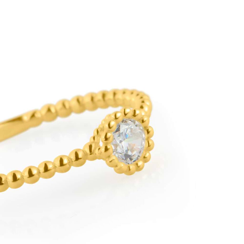 Anello Solitario Claire Oro Giallo Cubic Zirconia - Anelli con Pietre Donna | Stroili