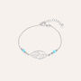 Bracciale Silver Collection Argento Rodiato Turchese