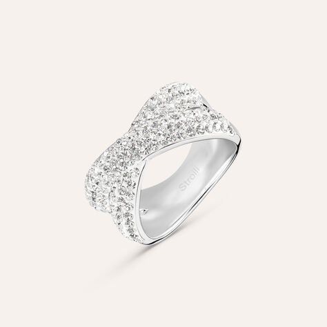 Anello Fascia Lady Phantasya Acciaio Cristallo - Anelli con Pietre Donna | Stroili