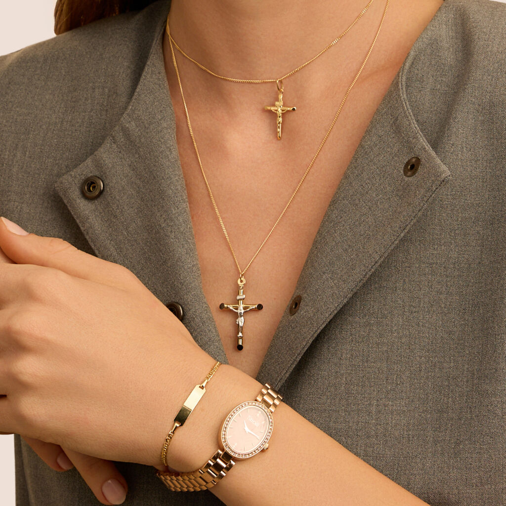 Bracciale Con Targhetta Religious Gold Oro Giallo