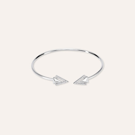 Bangle Silver Shine Argento Rodiato Cubic Zirconia - Bracciali Rigidi Donna | Stroili