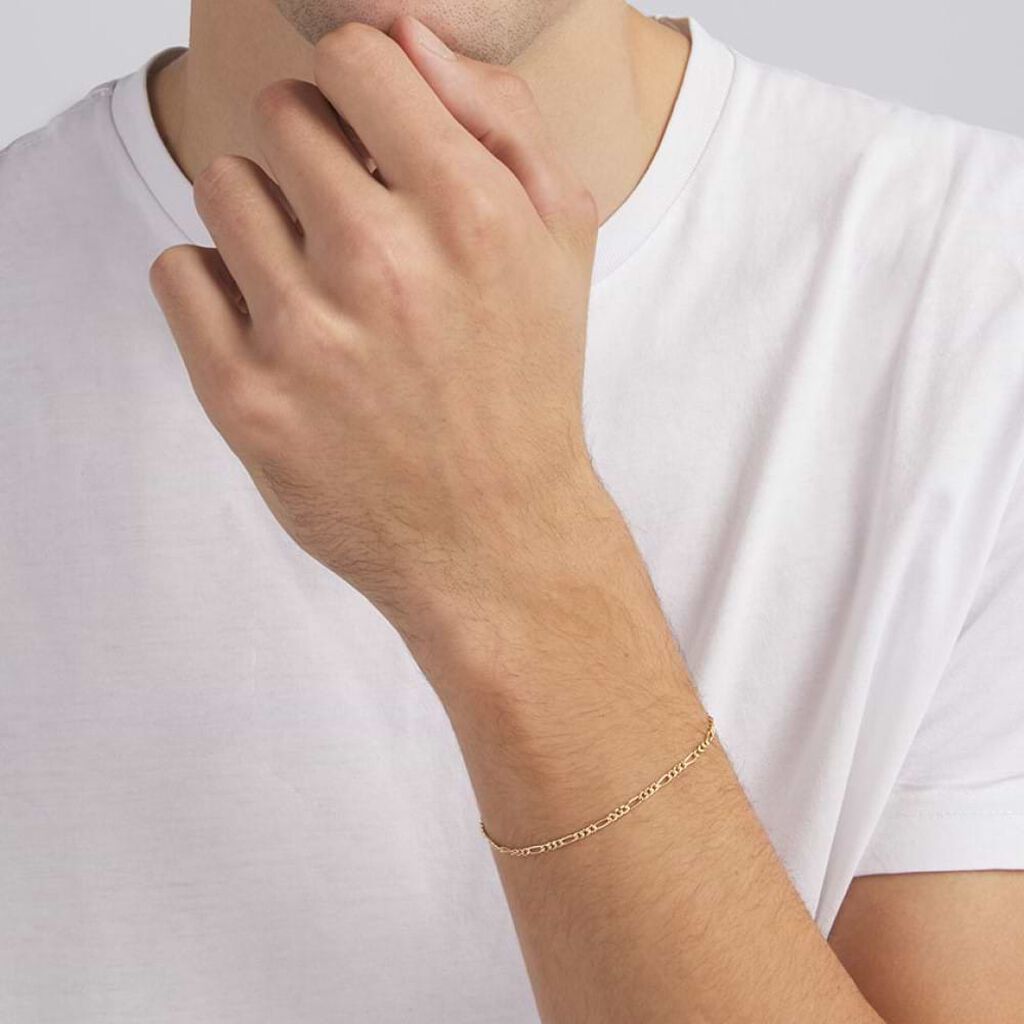 Bracciale Catena Oro Uomo Oro Giallo