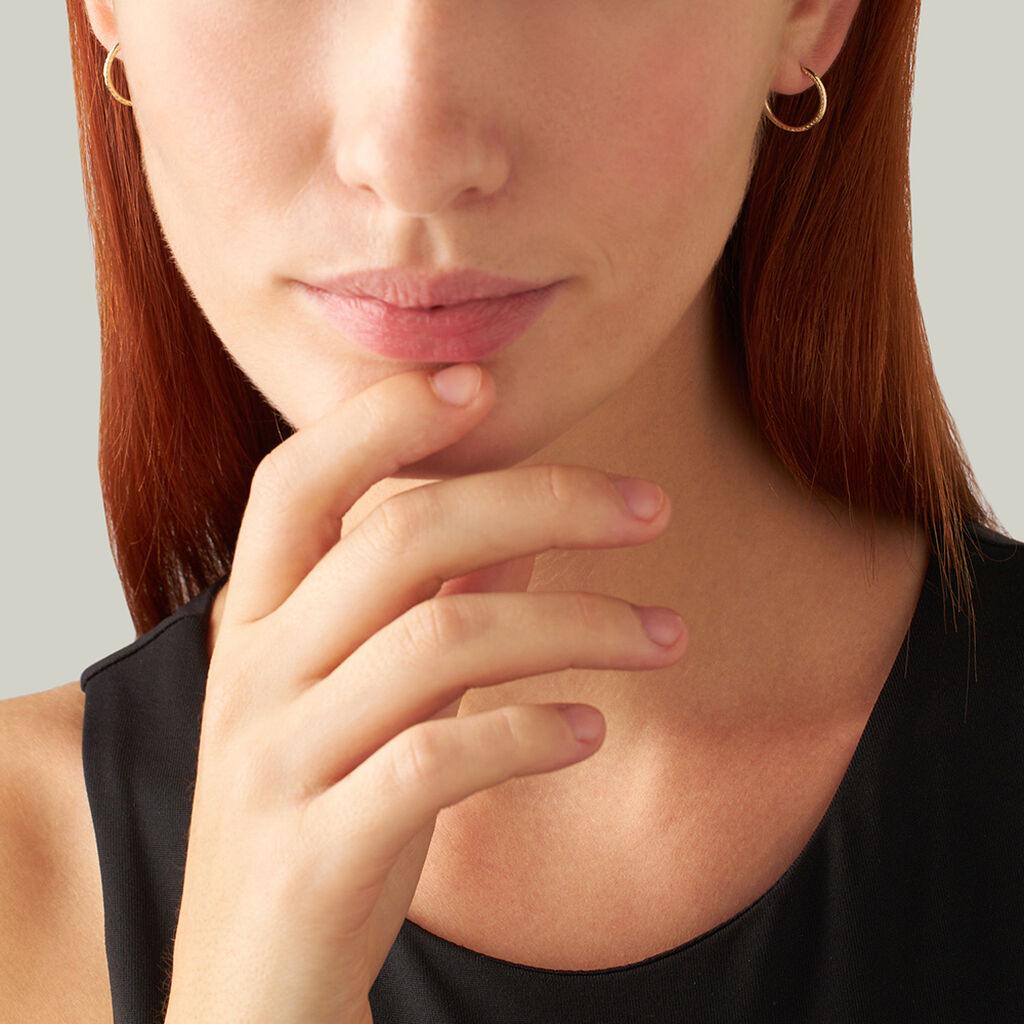 Orecchini A Cerchio Toujours Oro Giallo - Orecchini a Cerchio Donna | Stroili