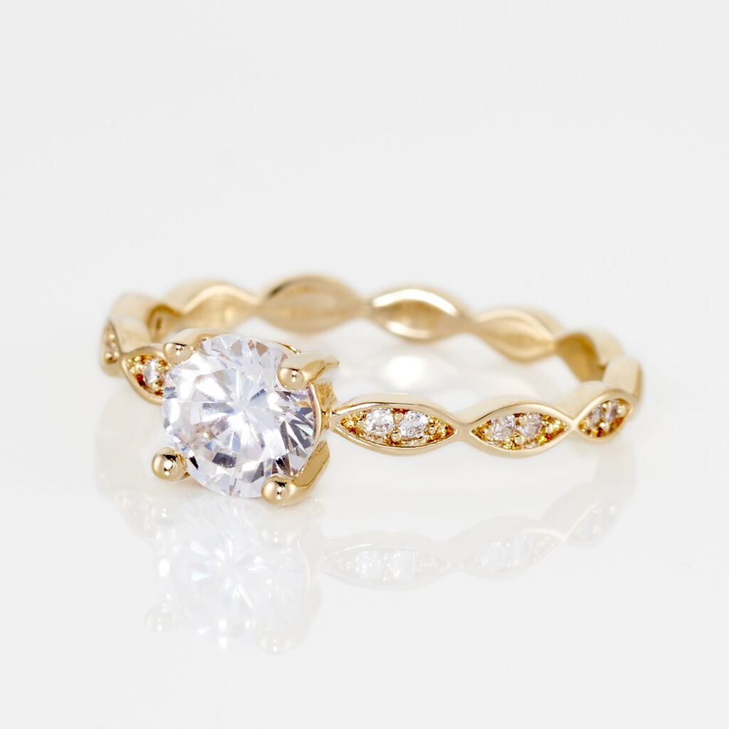 Anello Golden Dream Placcato Oro Giallo Cubic Zirconia - Anelli con Pietre Donna | Stroili