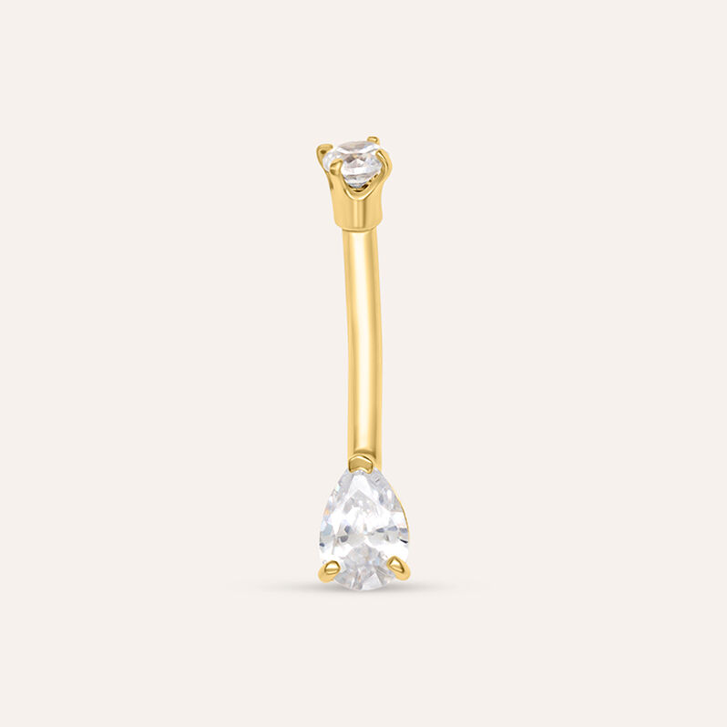 Piercing Ombelico Bon Ton Oro Giallo Cubic Zirconia - Gioielli Donna | Stroili