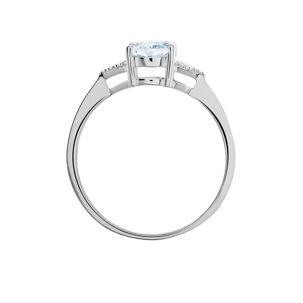 Anello Solitario Amélie Oro Bianco Topazio Cubic Zirconia - Anelli con Pietre Donna | Stroili