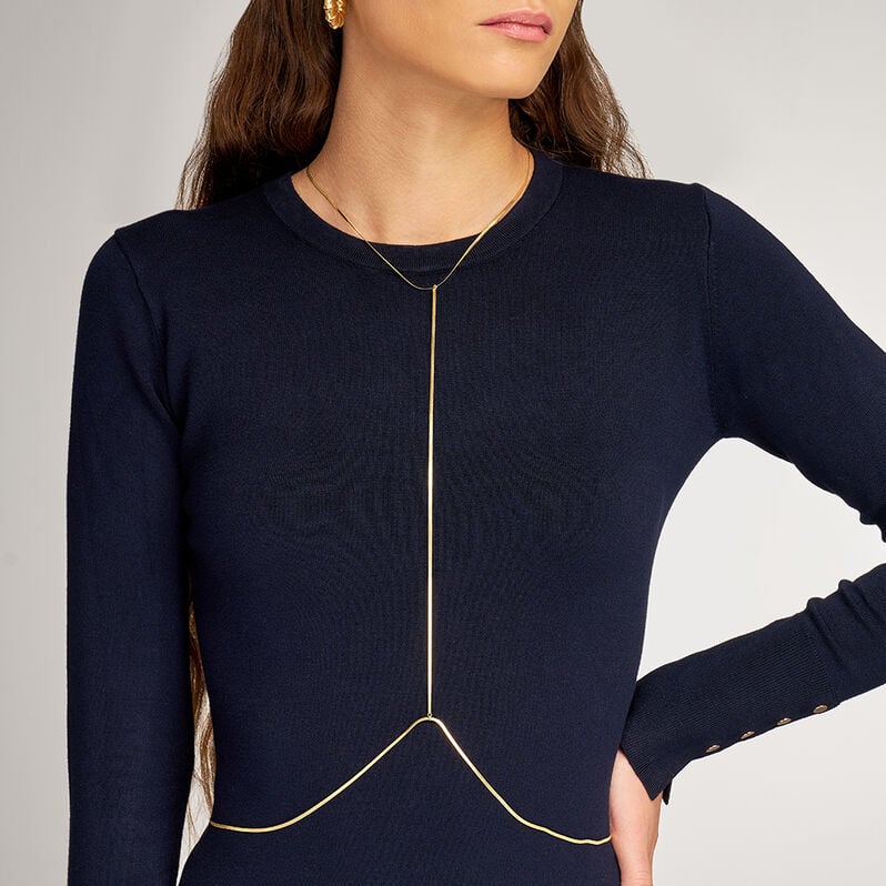Bodychain Lady Code Acciaio Dorato - Gioielli Donna | Stroili