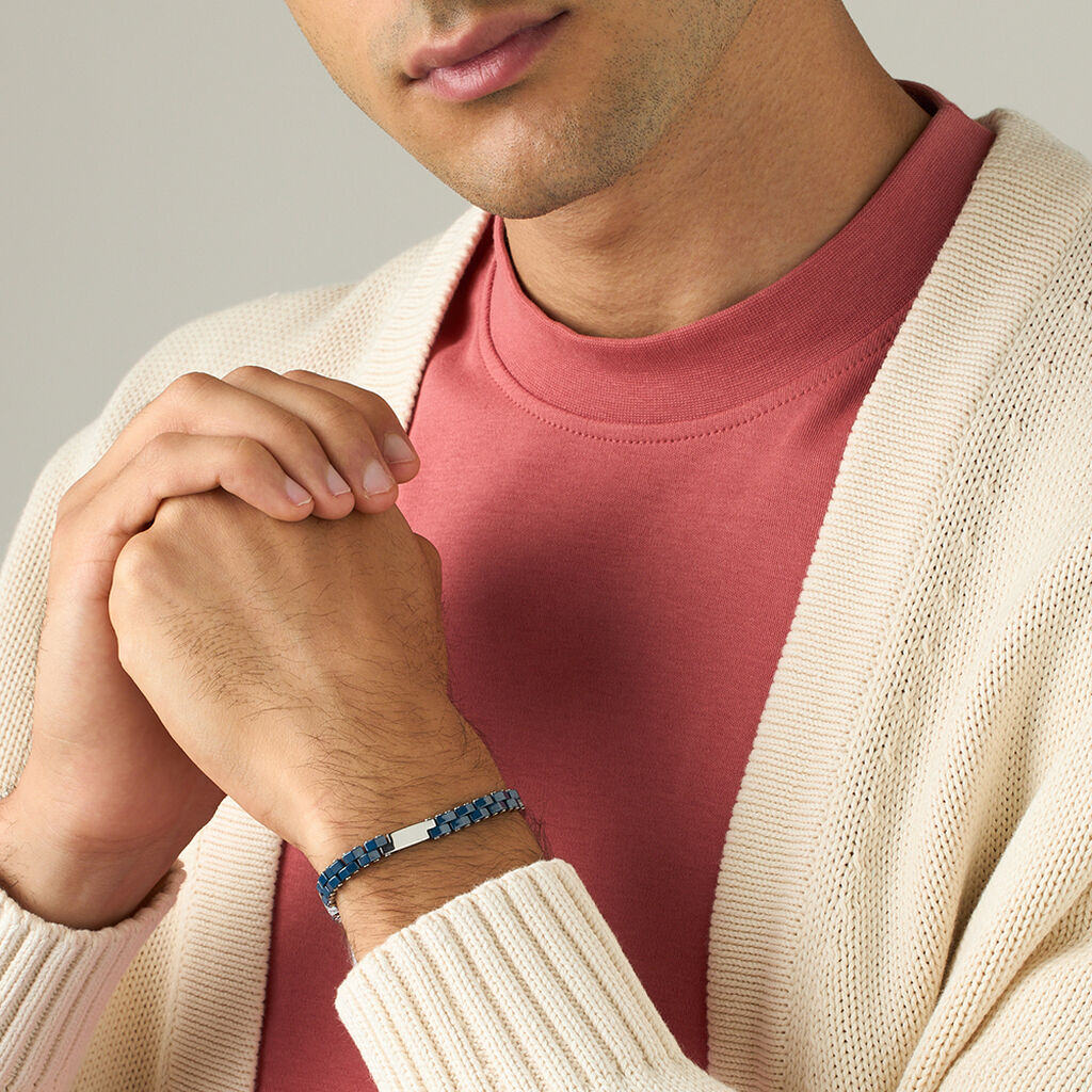 Bracciale Man Code Acciaio Bicolore - Bracciali Uomo | Stroili