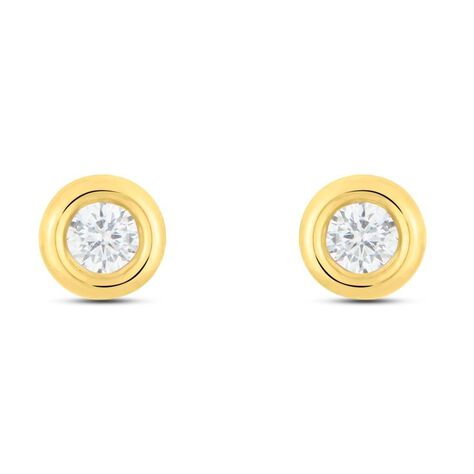 Orecchini Lobo Punto Luce Bon Ton Oro Giallo Cubic Zirconia - Orecchini a Lobo Donna | Stroili