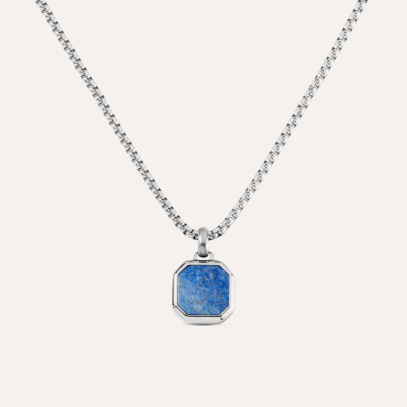 Collana Man Code Acciaio Lapislazzuli - Collane Uomo | Stroili