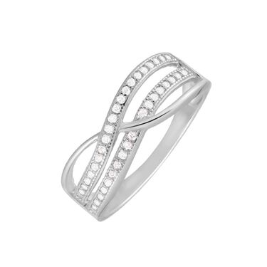 Anello Fantasia Silver Shine Argento Rodiato Cubic Zirconia