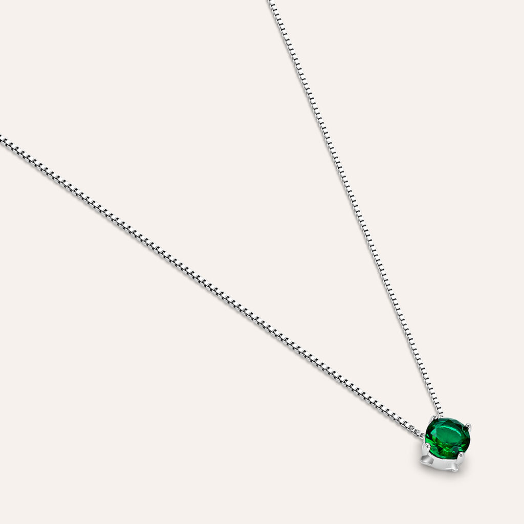 Collana Punto Luce Silver Rainbow Argento Rodiato Cubic Zirconia