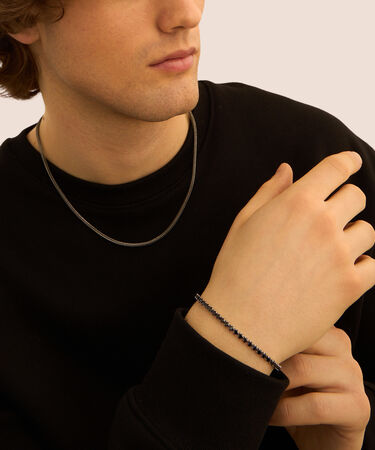 Bracciale Man Code Acciaio Cristallo